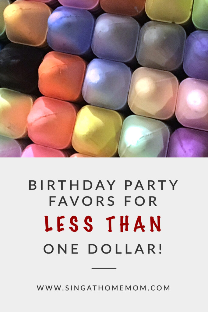 Easy DIY Birthday Party Favors for Less Than One Dollar!