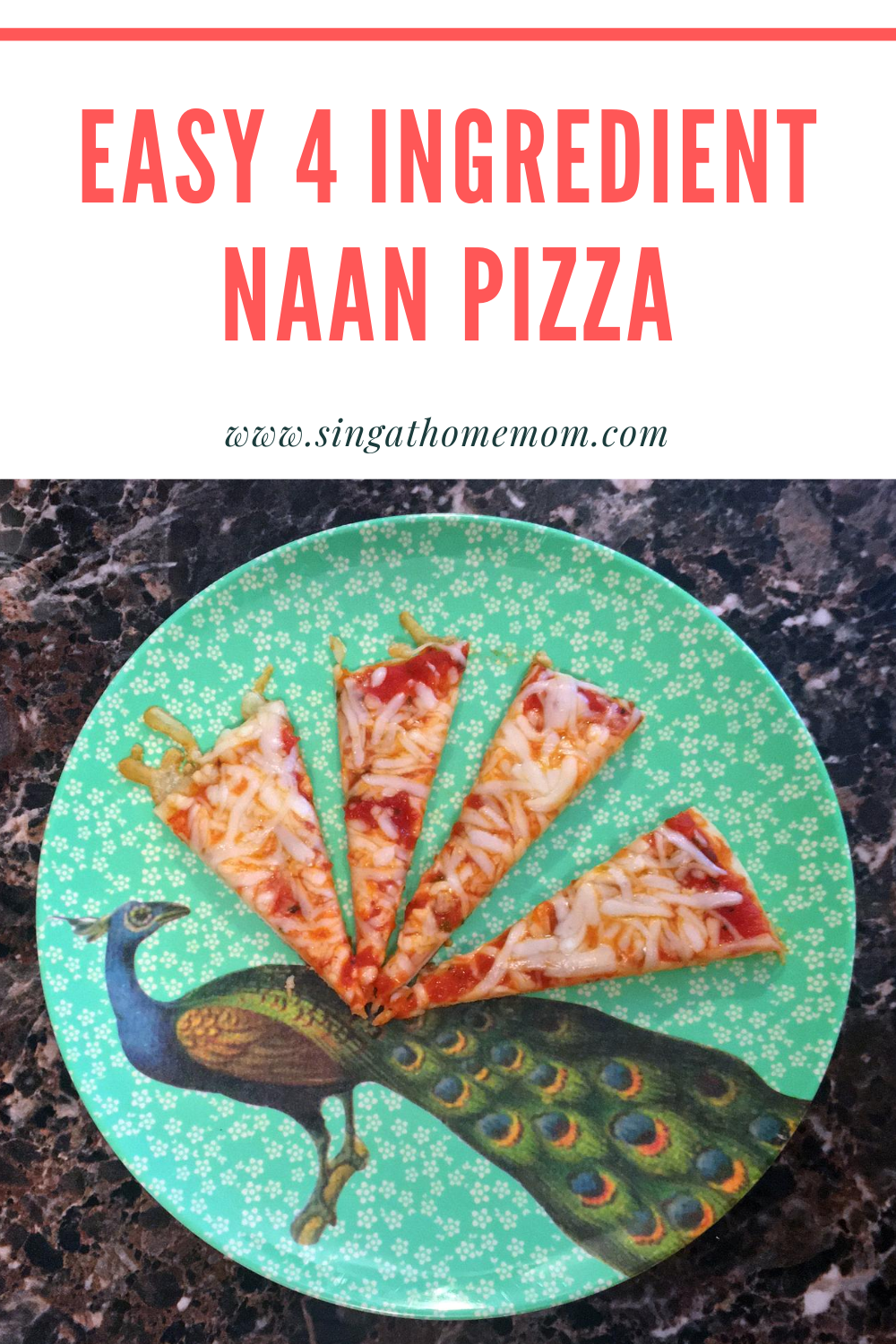 Need a quick and easy recipe that the kids will LOVE? Try this 4 ingredient one pan pizza recipe using naan bread!
